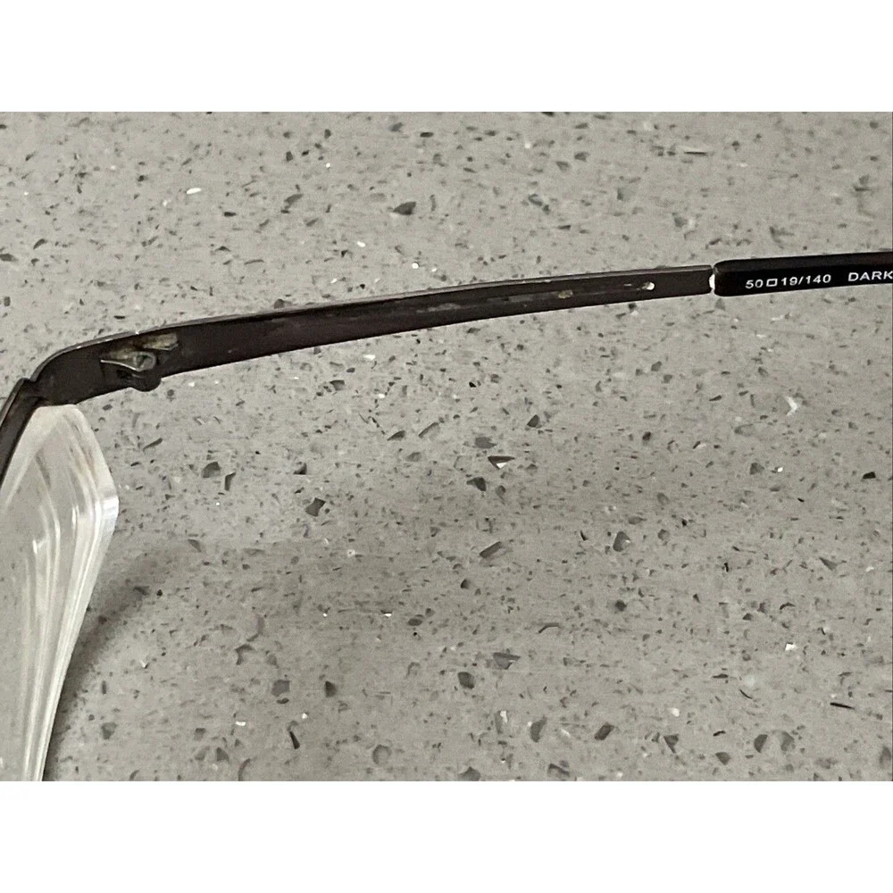 Caravelle By Bulova Ghent Eyeglasses Frames ONLY Dark Gunmetal Brown 50-19-140